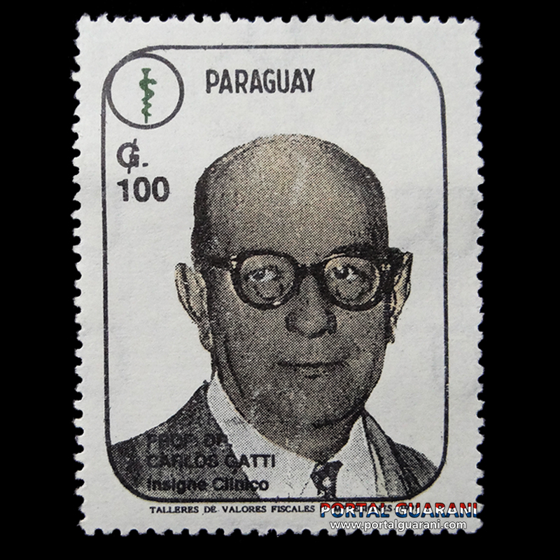 MÉDICOS DEL PARAGUAY - SELLO POSTAL PARAGUAYO AÑO 1991